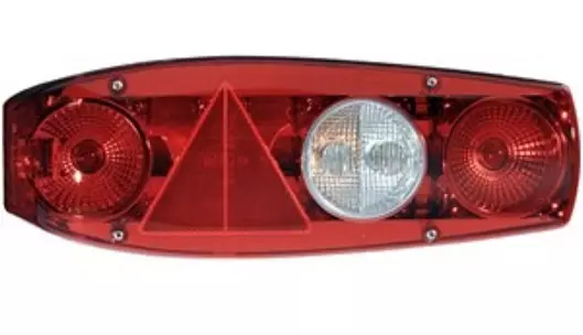 Takavalo Caraluna vasen kolmio heijastim Takavalo vasen kolmio heijastimella - Peräkärryn takavalot - 0900361V - 1