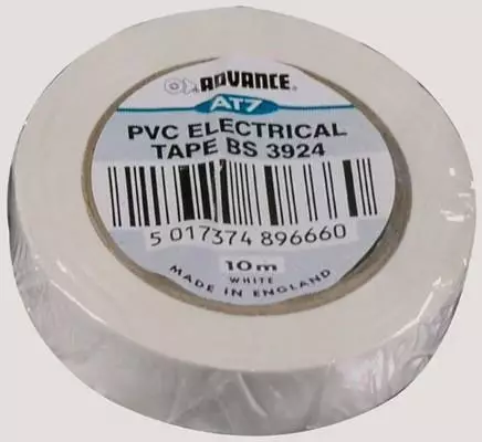 Sähköteippi valkoinen 15mm x 10m - Teipit - 921-6041W - 1