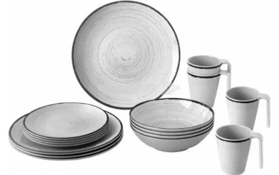 Brunner melamiiniastiasto Tivoli, liukueste 16 osaa - Melamiiniastiastot ja aterimet - 0830155NC7X - 1