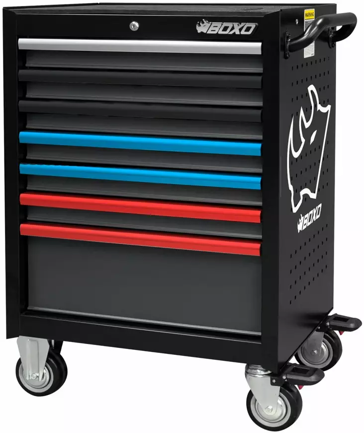 Työkaluvaunu 7-laatikkoa Boxo - Työkaluvaunut ilman työkaluja - 285-7071X - 1